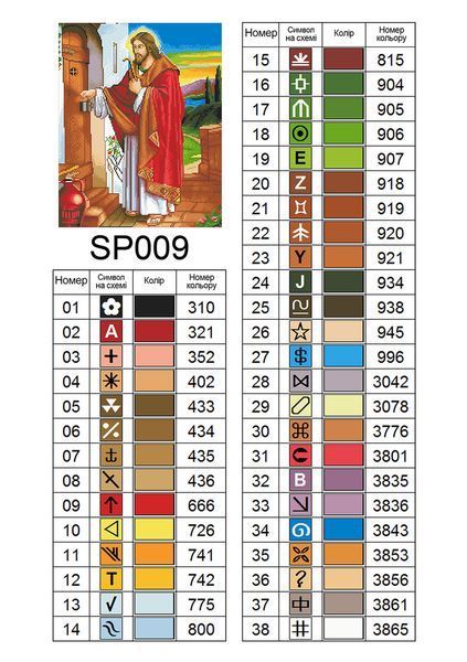 Алмазна мозаїка ColorArt 40х50 Ікона Ісус стукає у двері SP009, повна викладка, квадратні алмазики 640792955 фото