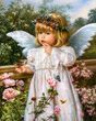 Алмазна мозаїка ColorArt 40х50 Чарівний ангелик SP040, повна викладка, квадратні алмазики 653094645 фото