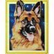 Алмазна мозаїка Strateg ПРЕМІУМ Німецька вівчарка 40х50 см FA20288 1613 фото 1